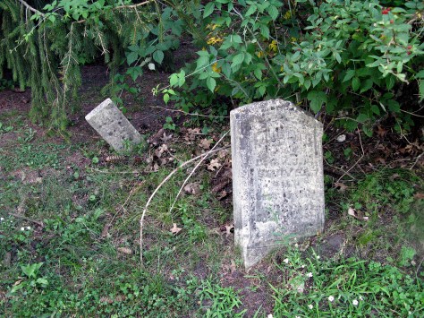 Graves of Mary and William Reeves, d. 1856 and 1857.