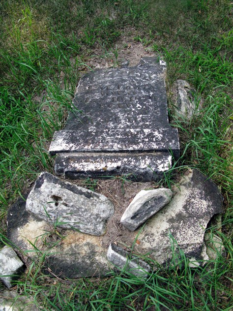 Grave of Martha Lowry, who died in 1873.