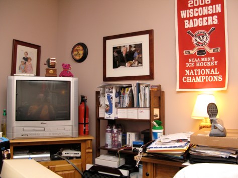 The cluttered brilliance of my home office.