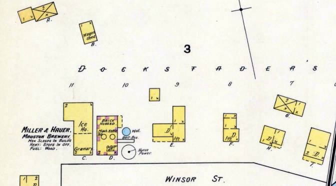 Maps Show Detail of Old Mauston Brewery