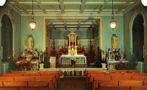 The St. Mary's Hospital chapel as it looked in the 1950s.