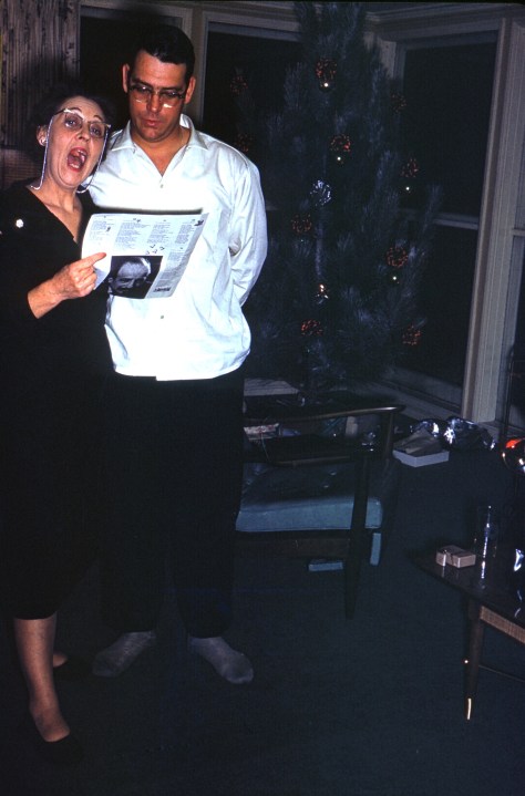 Ruby V. Hanneman sings with son David D. Hanneman.