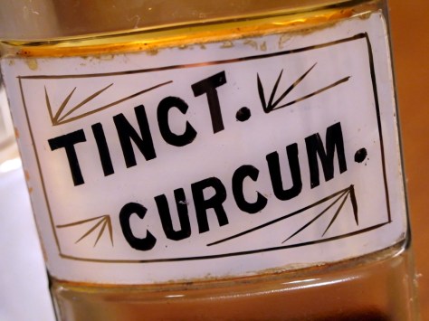 A label under glass from Carl F. Hanneman's pharmacy collection.