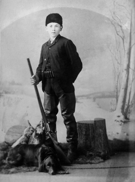 Frank Hanneman, 14, posed for this photo around 1910.