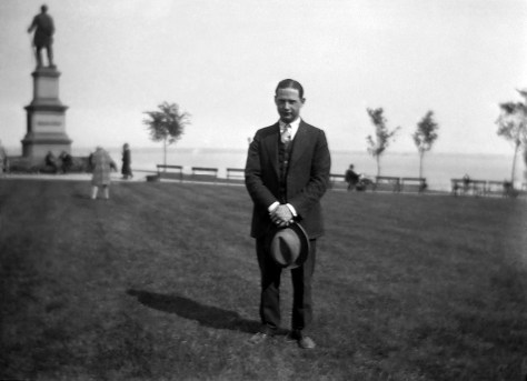 Carl F. Hanneman at Solomon Juneau Park in Milwaukee in 1924.